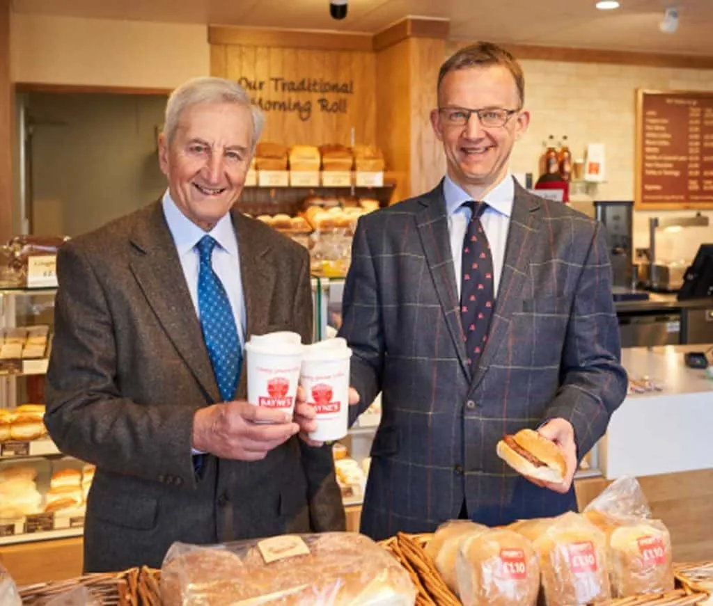 Stanley Bayne and John Bayne in a Bayne’s shop